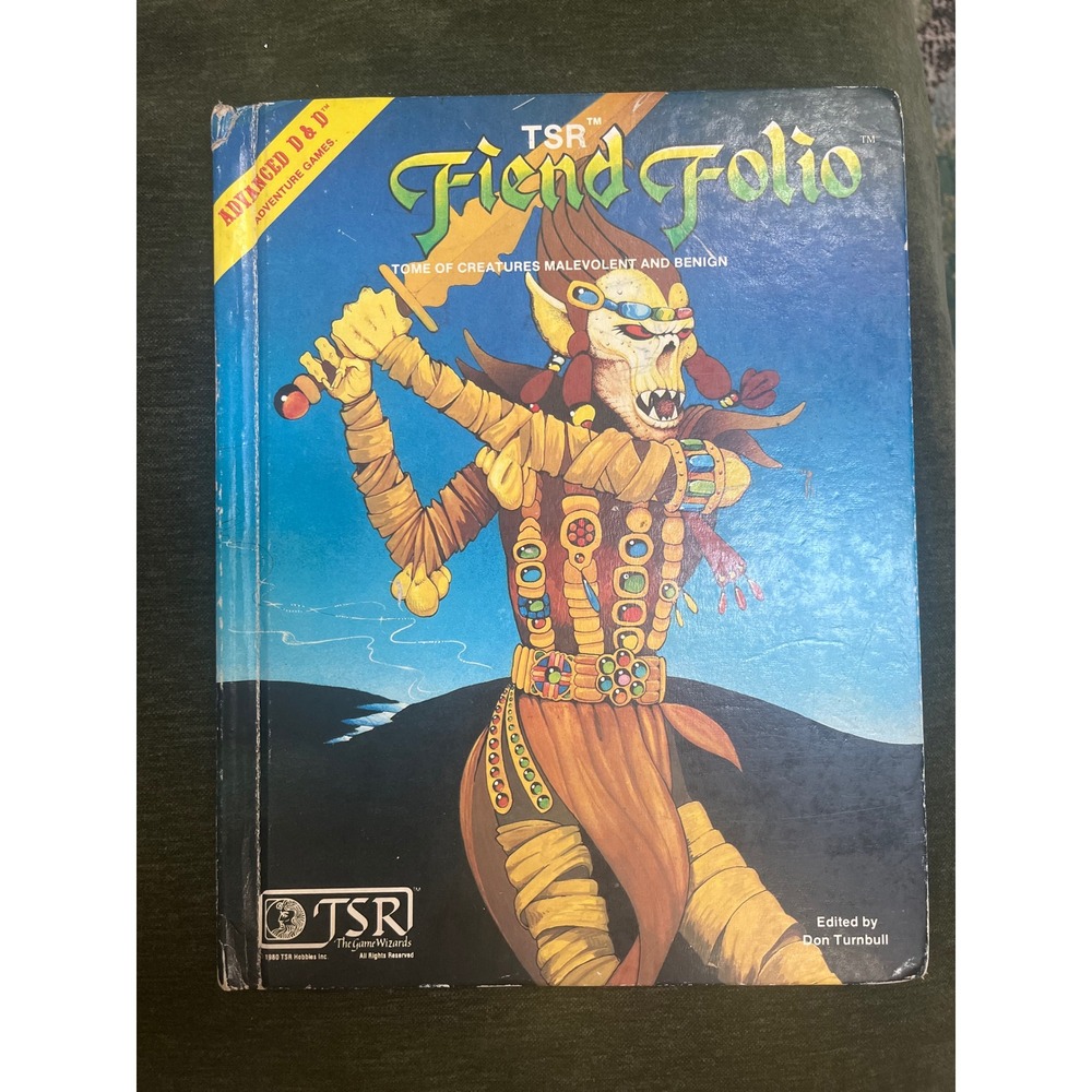 Vintage Advanced Dungeons & Dragons‎ Fiend Folio Monster TSR 1981 Don Turnbull
